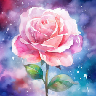 Schönes Pink Rose Jigsaw Puzzle