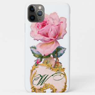 SCHÖNES PINK ROSE MONOGRAM, Aquamarines Aqua Blue Case-Mate iPhone Hülle