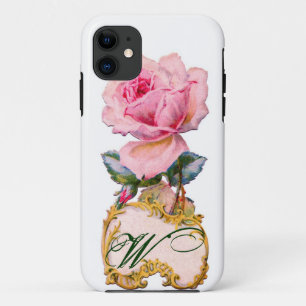 SCHÖNES PINK ROSE MONOGRAM, Aquamarines Aqua Blue Case-Mate iPhone Hülle