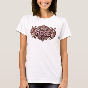 Schönes Pink TEAM ROS Slogan T-Shirt