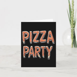 Schönes Pizza-Party-Kostüm für Erwachsene und Kind Karte