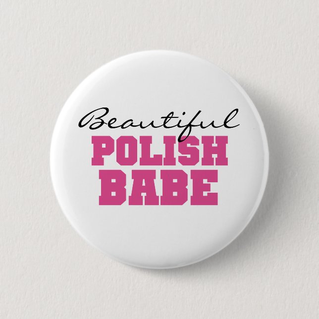 Schönes polnisches Baby Button (Vorderseite)