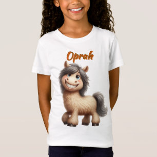 Schönes Pony - T - Shirt für individuell anpassbar