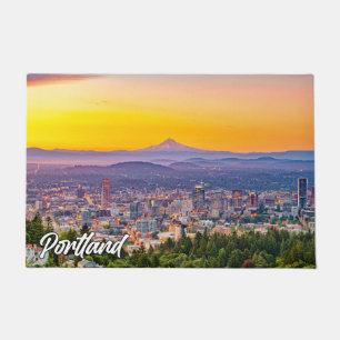 Schönes Portland, Oregon, at Sunset Fußmatte
