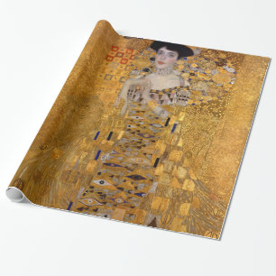 Schönes Portrait einer Dame von Gustav Klimt, Deko Geschenkpapier