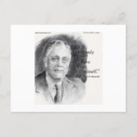 Schönes Portrait von FDR & Furcht selbst Zitat