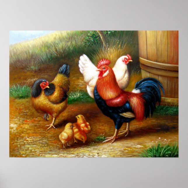 schönes Postergemälde aus Vintage 20 Poster (Vorne)