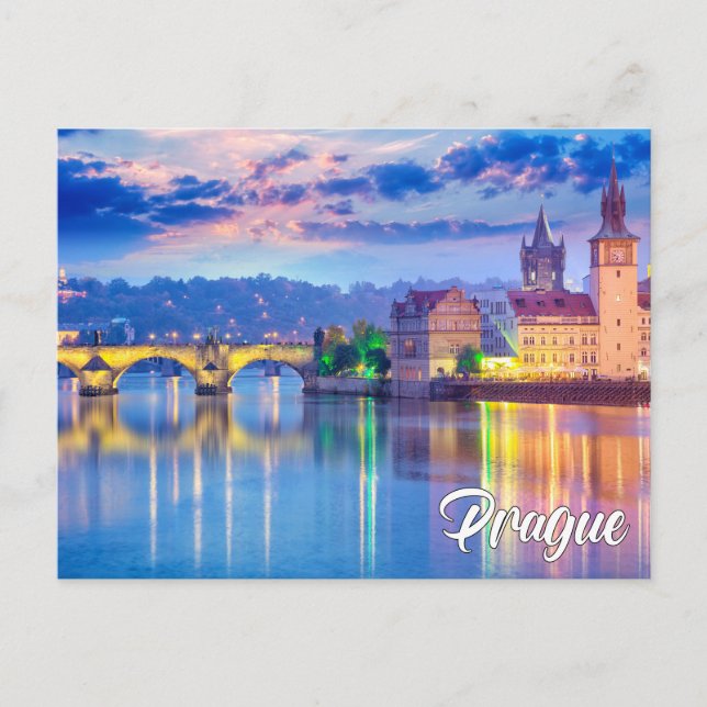 Schönes Prag, Tschechische Republik Postkarte (Vorderseite)