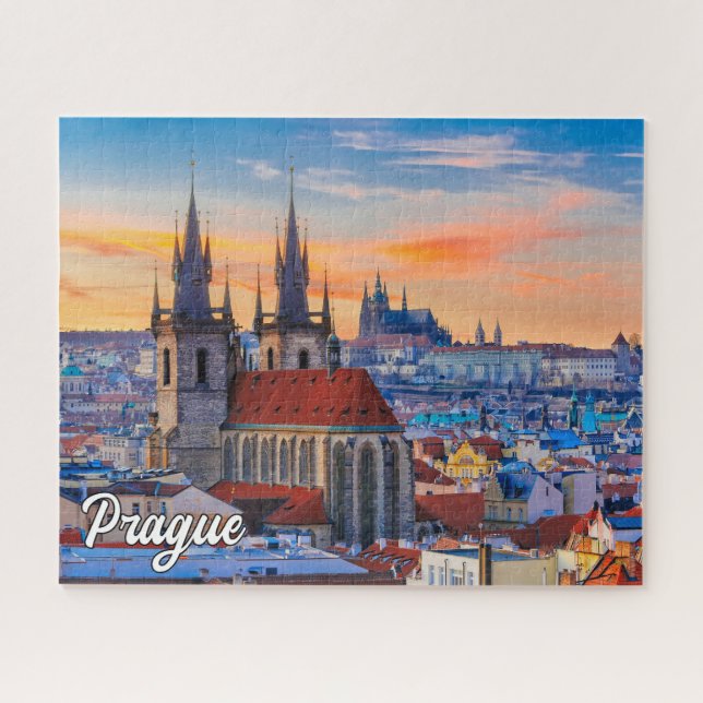 Schönes Prag, Tschechische Republik Puzzle (Horizontal)