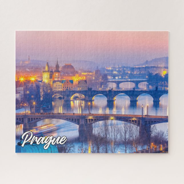 Schönes Prag, Tschechische Republik Puzzle (Horizontal)
