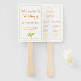 Schönes Programm für Herbsthochzeiten Fächer