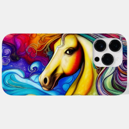 Schönes Rainbow Horse Portrait Case-Mate iPhone 14 Pro Max Hülle