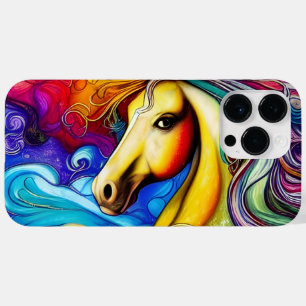 Schönes Rainbow Horse Portrait Case-Mate iPhone 14 Pro Max Hülle