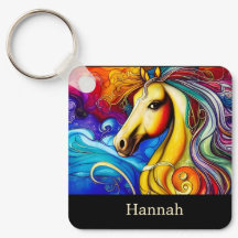 Schönes Rainbow Horse Portrait