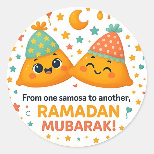 Schönes Ramadan Mubarak  Runder Aufkleber (Vorderseite)