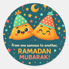 Schönes Ramadan Mubarak Runder Aufkleber