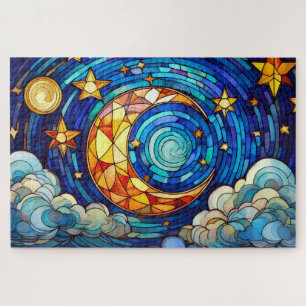 Schönes Rätsel der Tropischen Buntglaskunst Puzzle