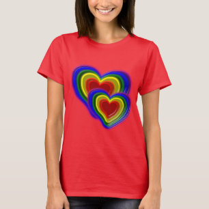 schönes Regenbogenherz T-Shirt