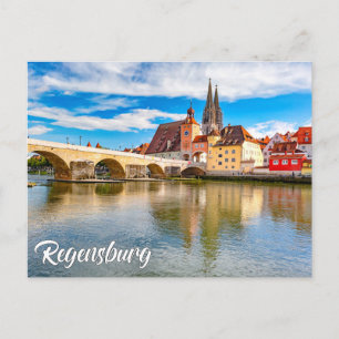 Schönes Regensburg, Deutschland Postkarte