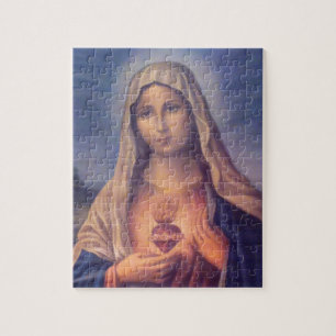 Schönes religiöses Heiliges Herz der Jungfrau Mary Puzzle