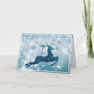 Schönes Ren Feiertagskarte