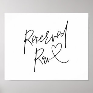 Schönes Reservierungszimmer, schwarz, Hochzeitsfei Poster