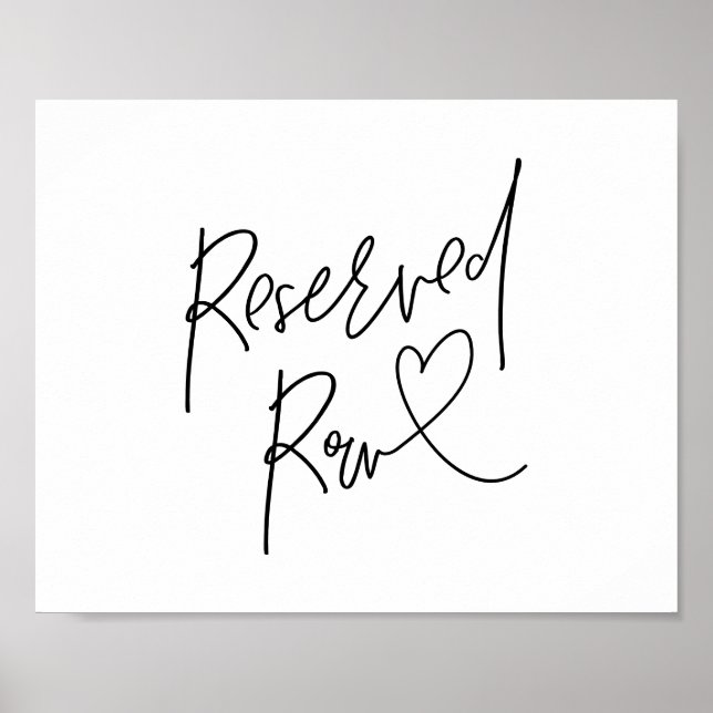 Schönes Reservierungszimmer, schwarz, Hochzeitsfei Poster (Vorne)