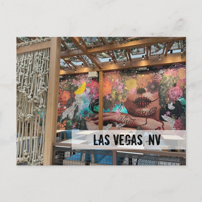 Schönes Restaurant Viva Las Vegas Postkarte  (Vorderseite)