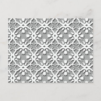 Schönes Retro Floral Elegantes Muster Postkarte