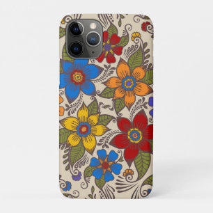 Schönes Retro Folklore Art Floral Design Case-Mate iPhone Hülle