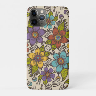 Schönes Retro Folklore Art Floral Design Case-Mate iPhone Hülle