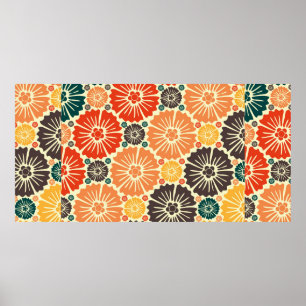 Schönes Retro-Jugendstil Poster