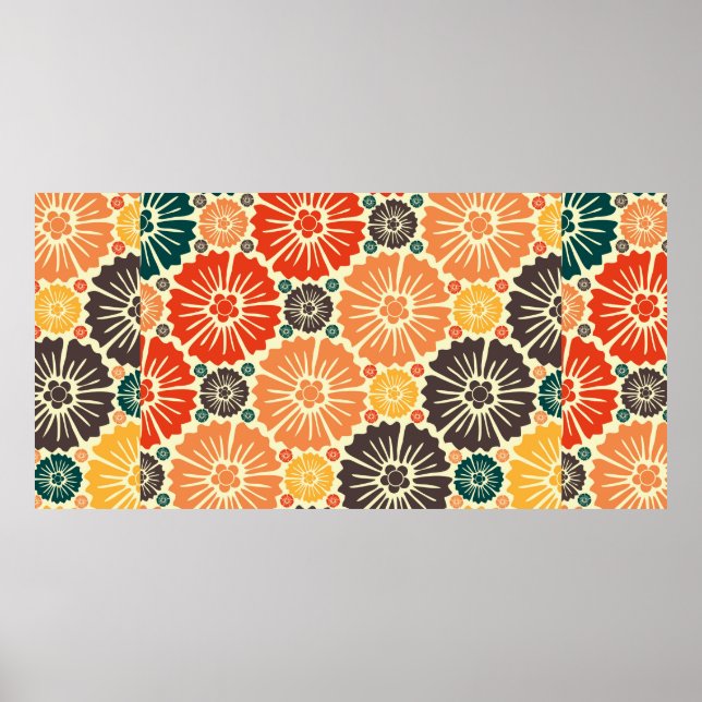 Schönes Retro-Jugendstil Poster (Vorne)