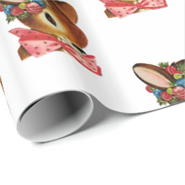 Schönes Retro-Weihnachtsbaum Geschenkpapier