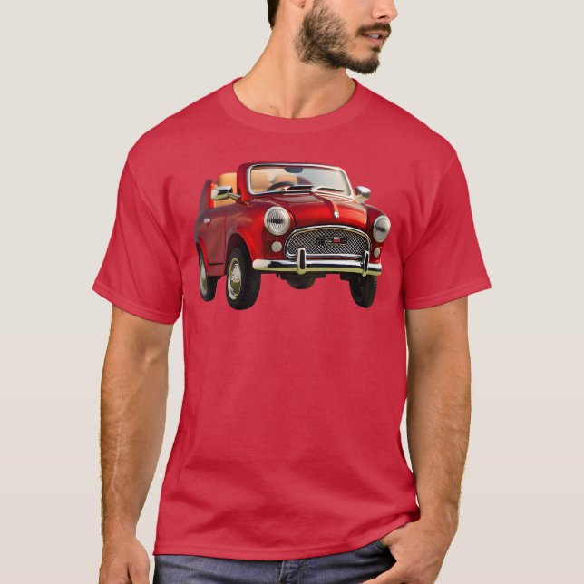 Schönes Retroauto T-Shirt (Vorderseite)
