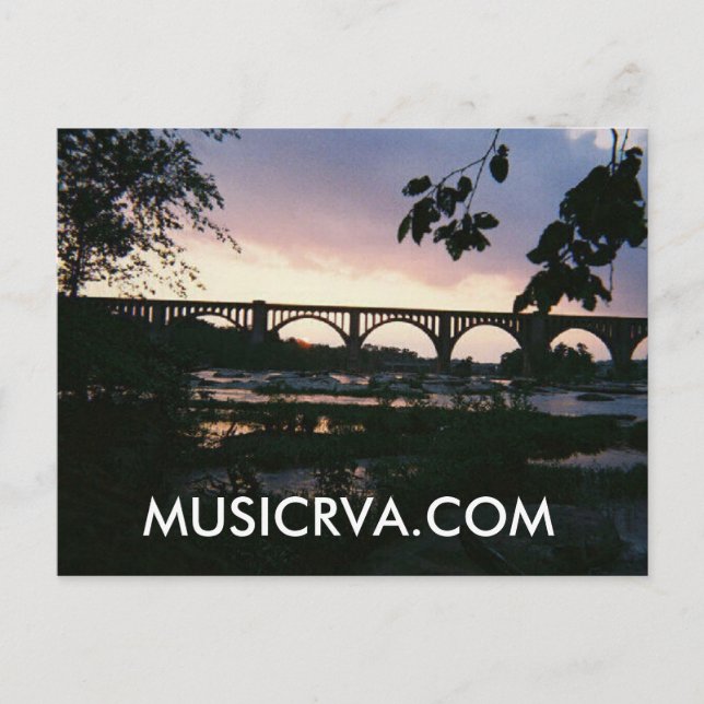 SCHÖNES RICHMOND VIRGINIA SUNSET POSTKARTE (Vorderseite)