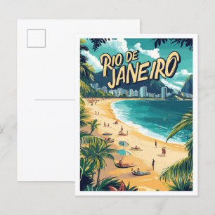 Schönes Rio de Janeiro Brasilien Reise Postkarte