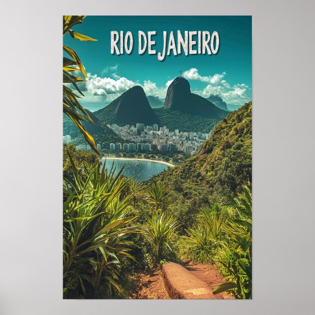 Schönes Rio de janeiro Brasilien Reisen Poster (Vorne)