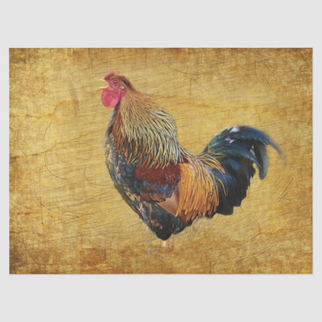 Schönes Rooster Seidenpapier (Vorderseite)