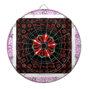 Schönes rosa blaues Herz für Liebe-Design Dartscheibe