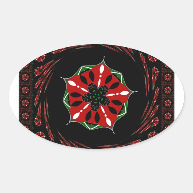 Schönes rosa blaues Herz für Liebe-Design Ovaler Aufkleber (Vorderseite)