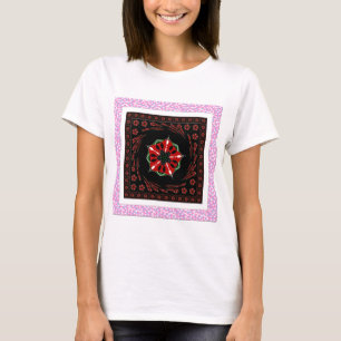 Schönes rosa blaues Herz für Liebe-Design T-Shirt