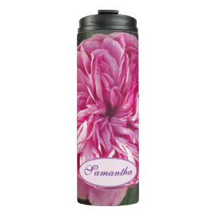 Schönes Rosa Blume Blumenstrauß Foto Giro del Ma Thermosbecher