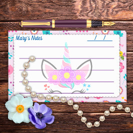 Schönes rosa Einhorn niedlicher Hintergrund 10" x  Post-it Klebezettel