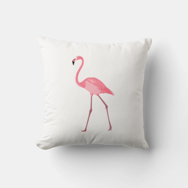 Schönes rosa Flamingo Kissen (Vorderseite)