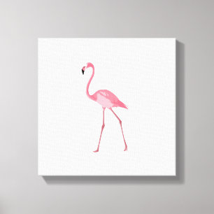 Schönes rosa Flamingo Leinwanddruck