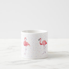 Schönes rosa Flamingos-Muster Espressotasse