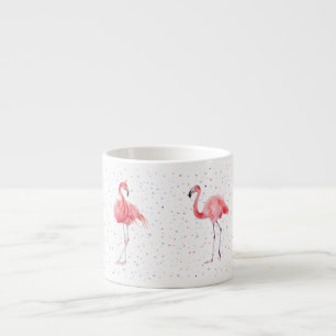 Schönes rosa Flamingos-Muster Espressotasse