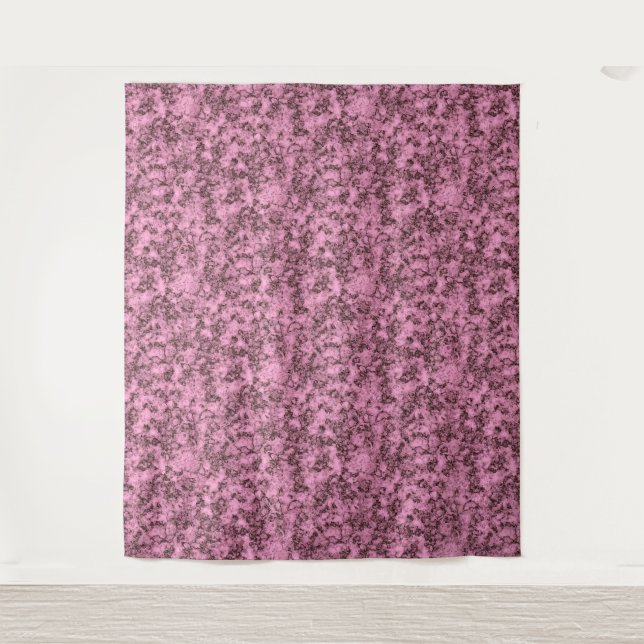 Schönes rosa, helles Marmor dunkle Adern Wandteppich (Vorderseite)