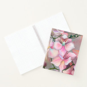 Schönes rosa Orchid-Blume-Notebook Notizbuch
